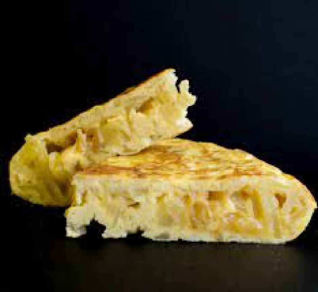 Pincho de tortilla de patatas con ajo y perejil - Platos Plis Plas