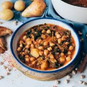 POTAJE GARBANZOS ESPINACAS BACALAO