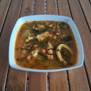 POTAJE GARBANZOS ESPINACAS BACALAO